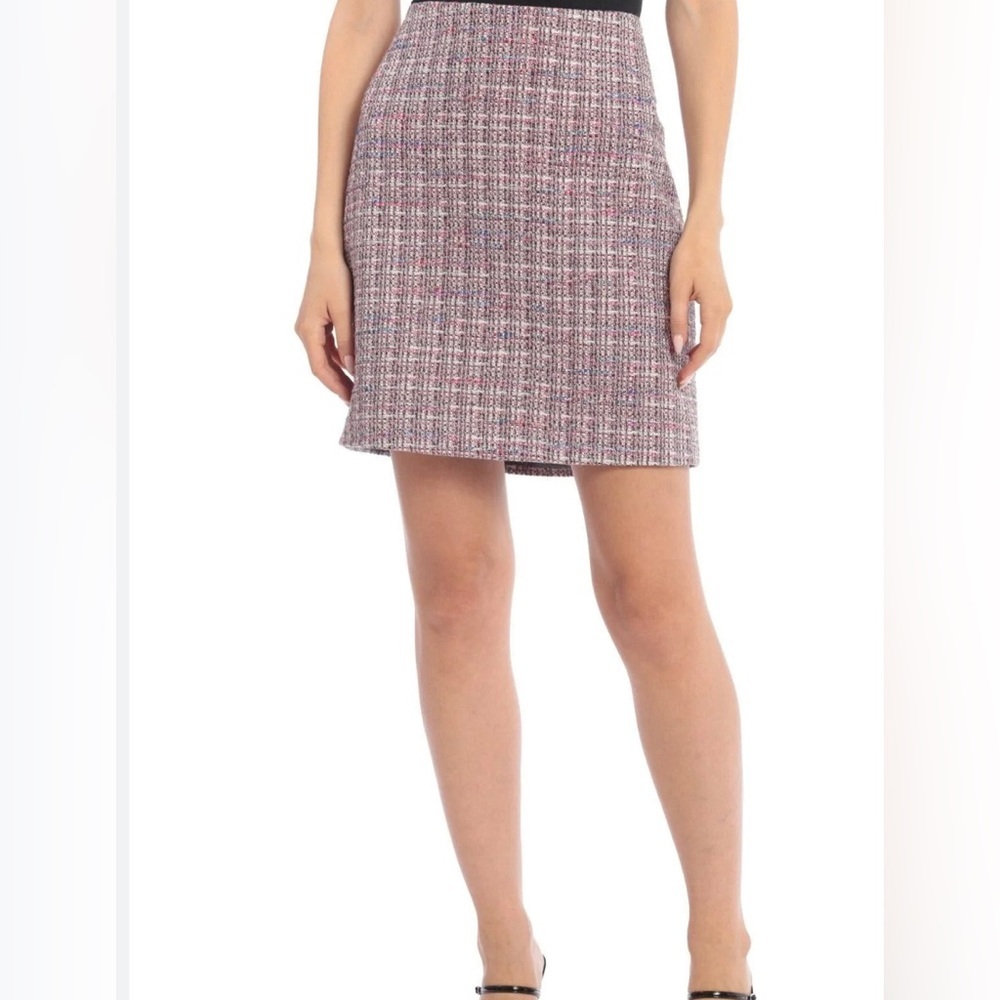 Bagatelle Pink Multi Tweed Skirt-EUC. Size Medium